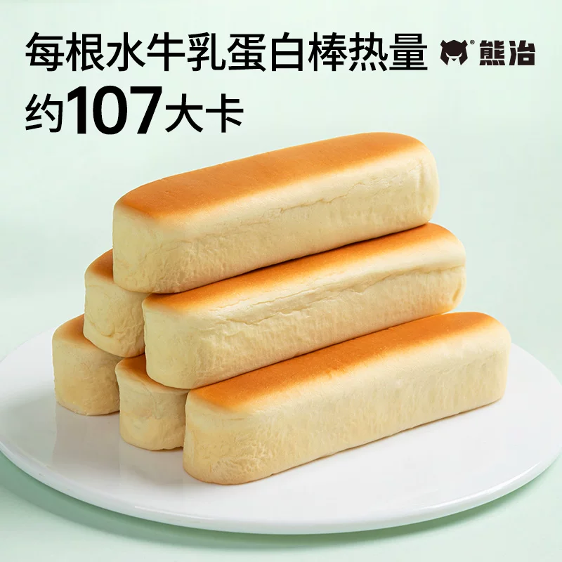 熊治水牛乳蛋白棒面包 吐司手撕餐包