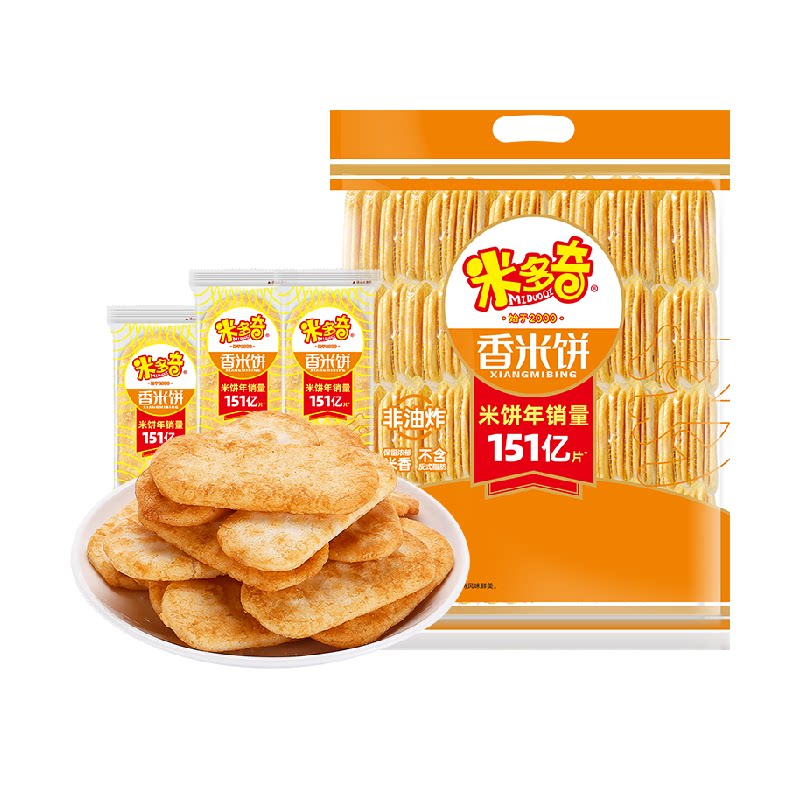 米多奇香米饼雪饼500g