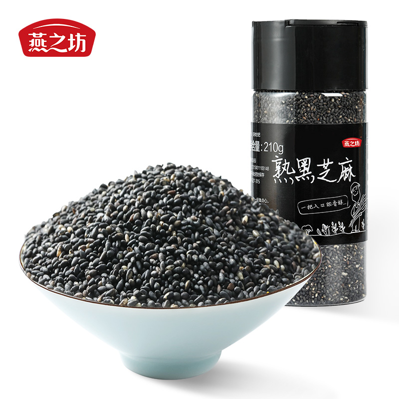 【燕之坊】醇香熟黑芝麻210g