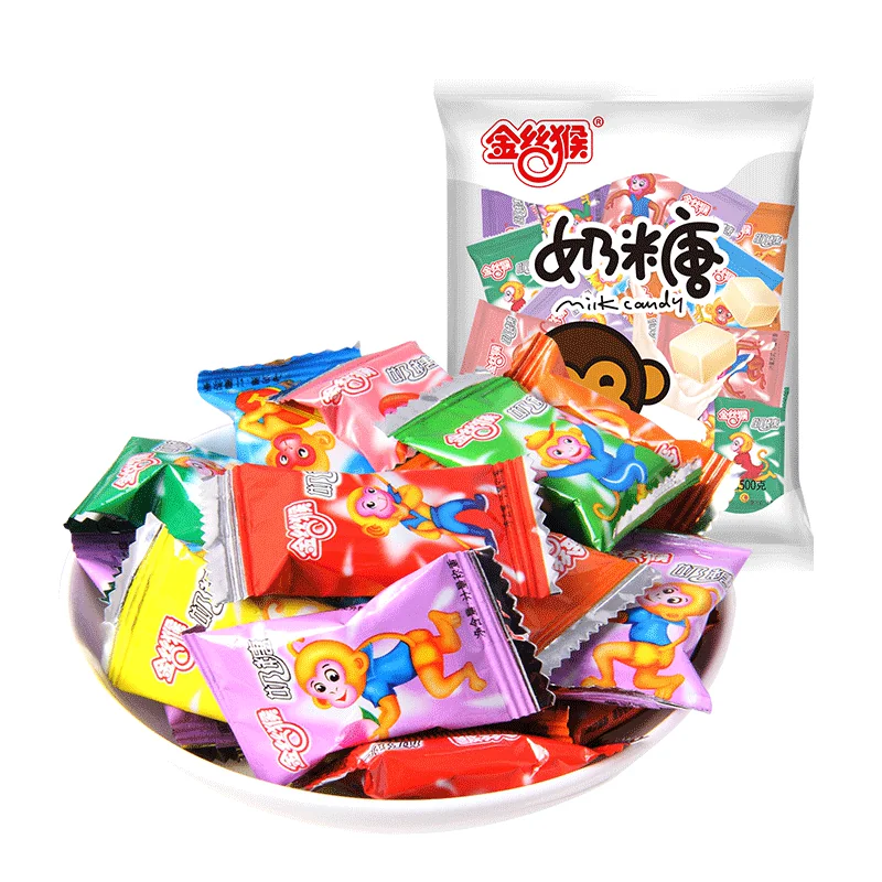 金丝猴奶糖糖果喜糖经典小镀铝500g婚糖儿童零食怀旧原味童年袋装