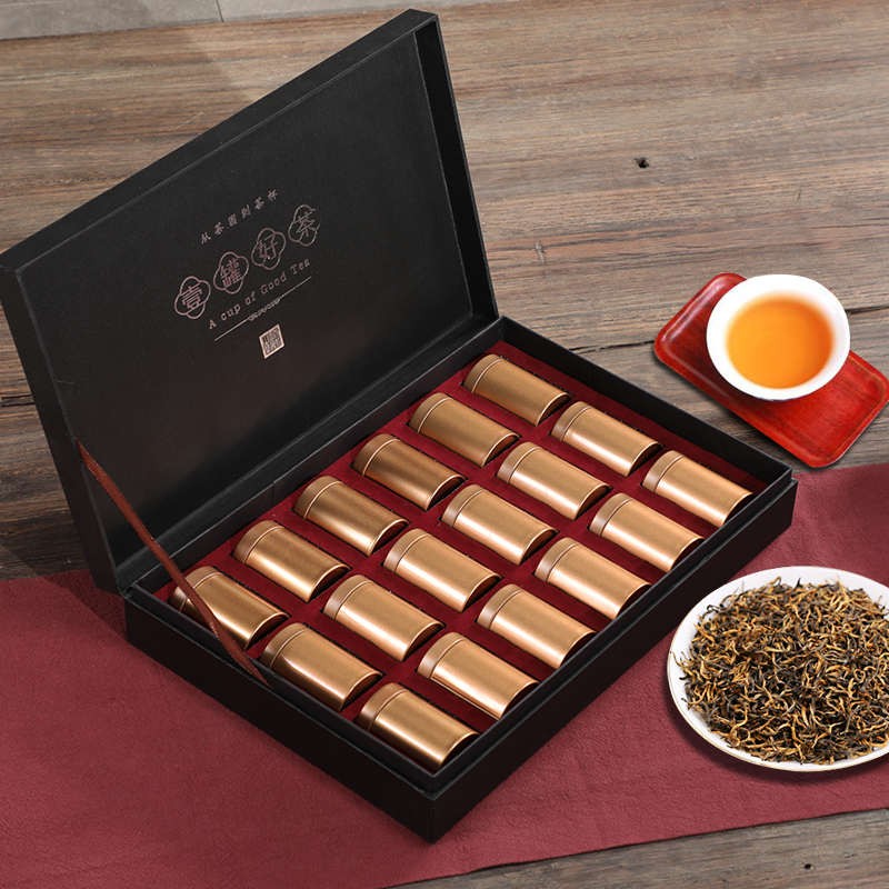 【旗舰店】饮矿 正宗金骏眉小种红茶浓香型武夷小罐装红茶 270g*18罐