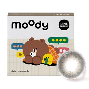 [清仓]moody美瞳蓝色日抛随心搭系列高光彩色隐形眼镜10片装专享