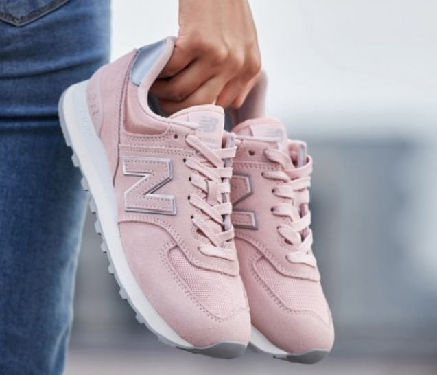 限5556码newbalance新百伦wl574ops女款粉色运动鞋