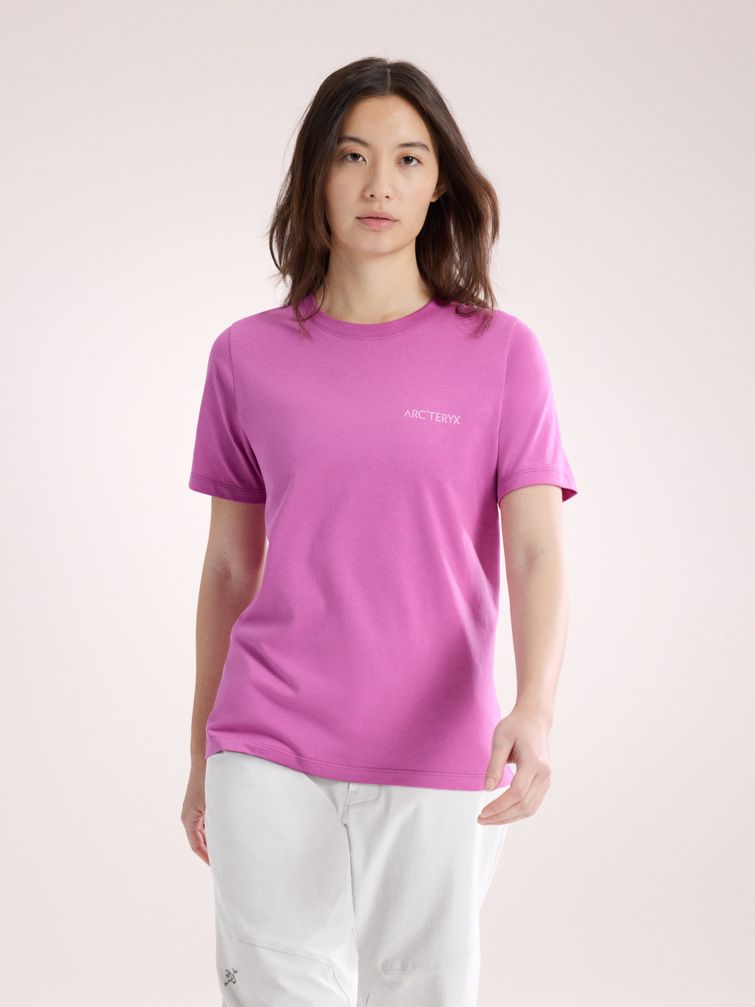 Arcteryx Kragg SL Cotton Blurred Bird Crew Shirt SS Women's