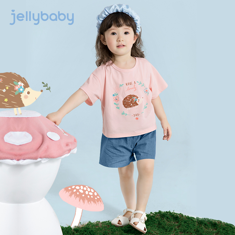 jellybaby女童短袖T恤