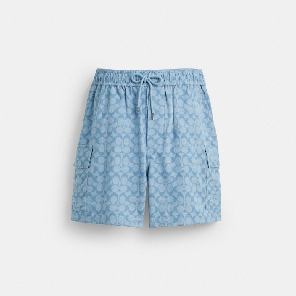 coach signature camp shorts CAX41-LBL