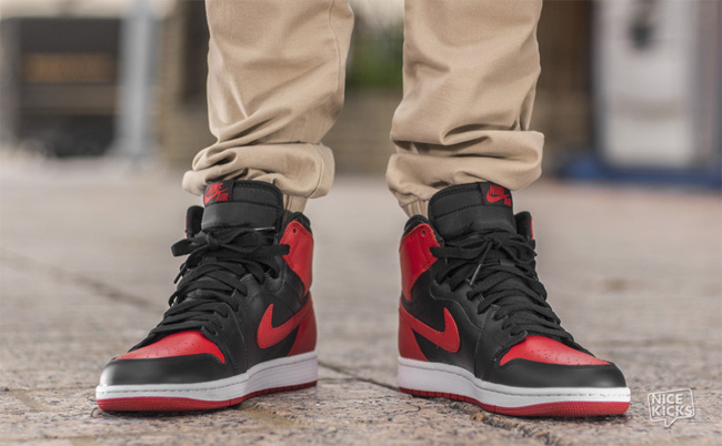 黑红airjordan1bred裤装搭配效果一览