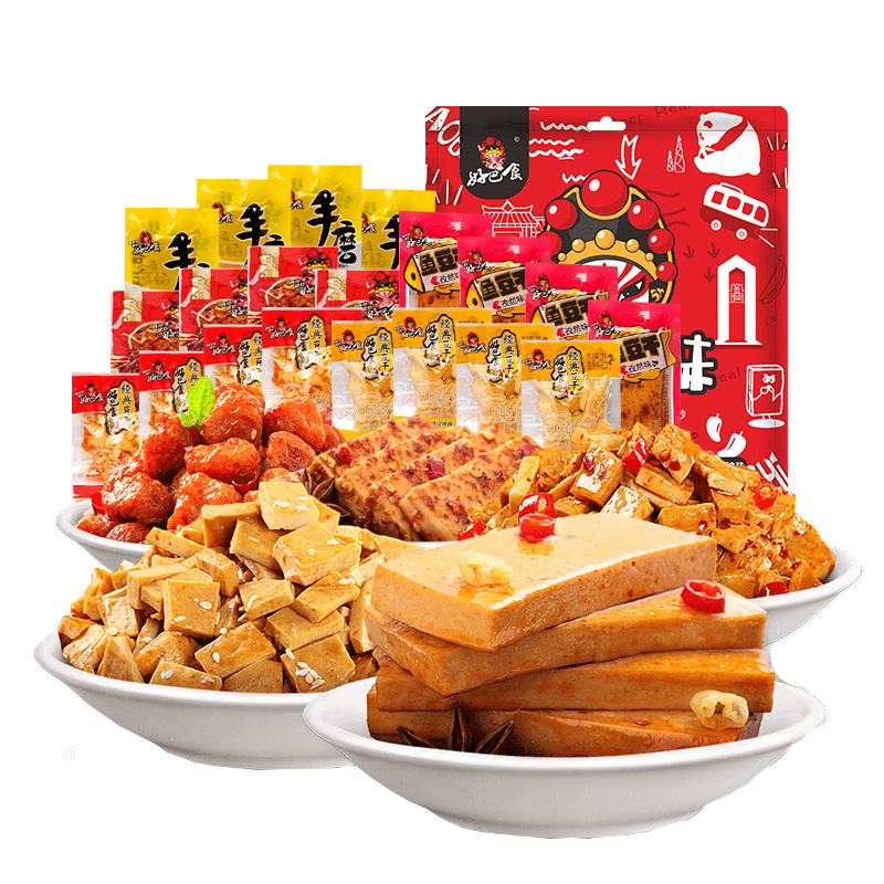 【返卡3元】好巴食豆干素肉约45包*1080g