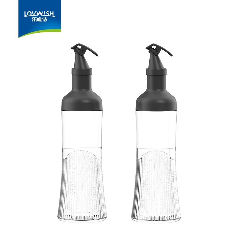 【到手价10.9元】乐唯诗 乐思油壶 500ML*2 黑色