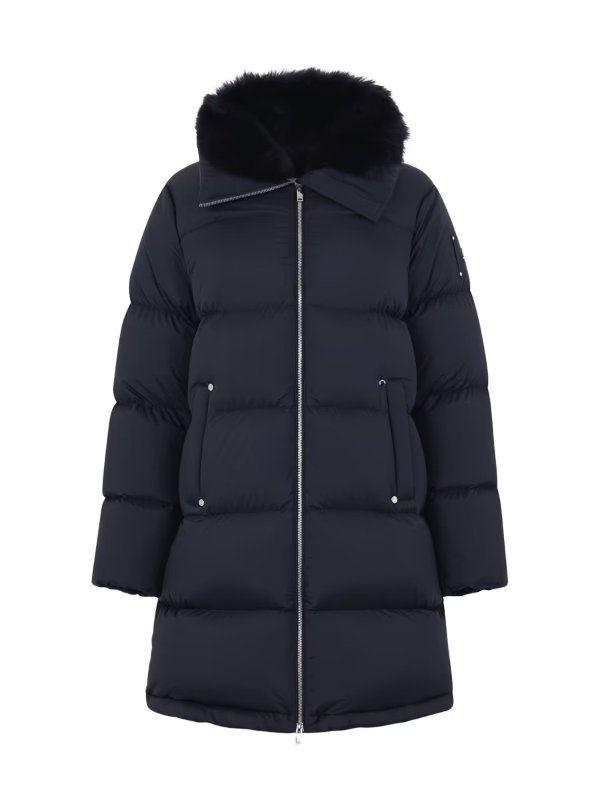 Moose Knuckles Belle Dune 仿皮草羽绒夹克