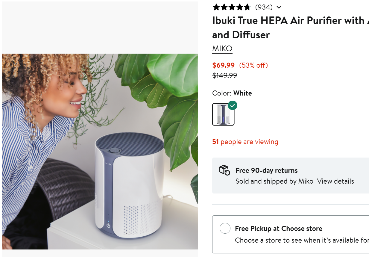 Smart HEPA Air Purifier with Aromatherapy