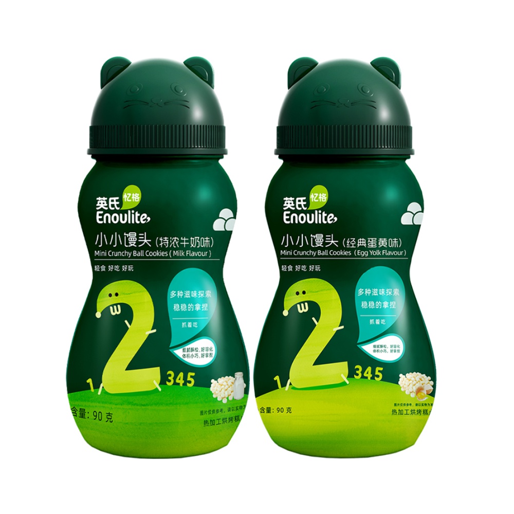 【英氏】婴幼儿辅食奶豆90g*2罐