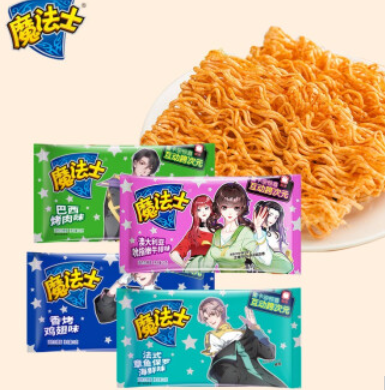 9.8元包邮！魔法士 混合味干脆面  22g*24包