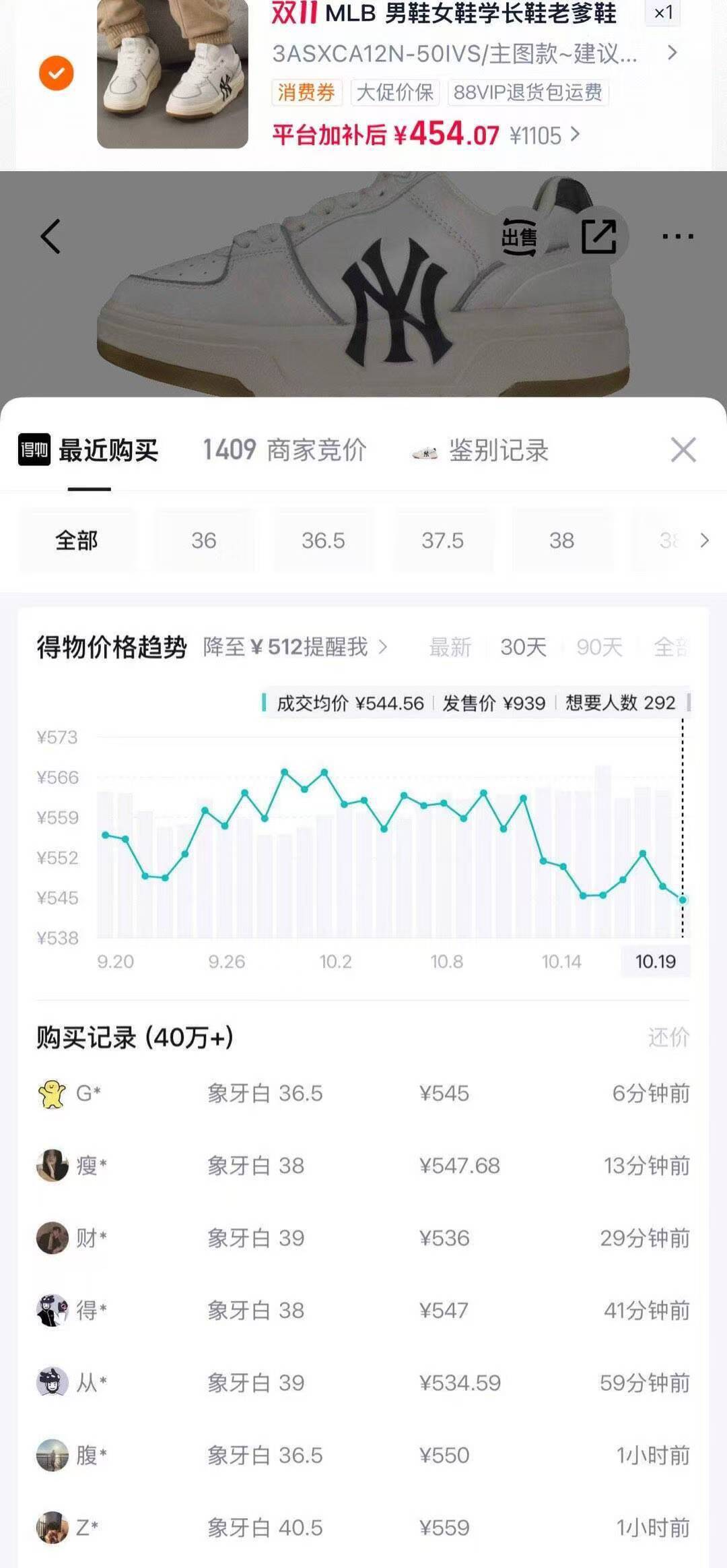 MLB经典板鞋40w销量爆款，领券叠资到手价仅428元