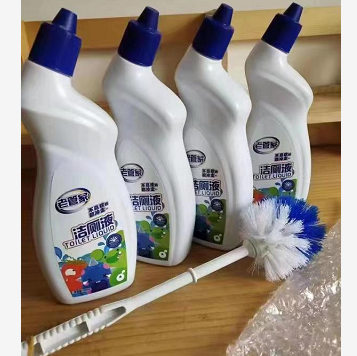 19.8元包邮！老管家洁厕液 4瓶*500ml➕马桶刷