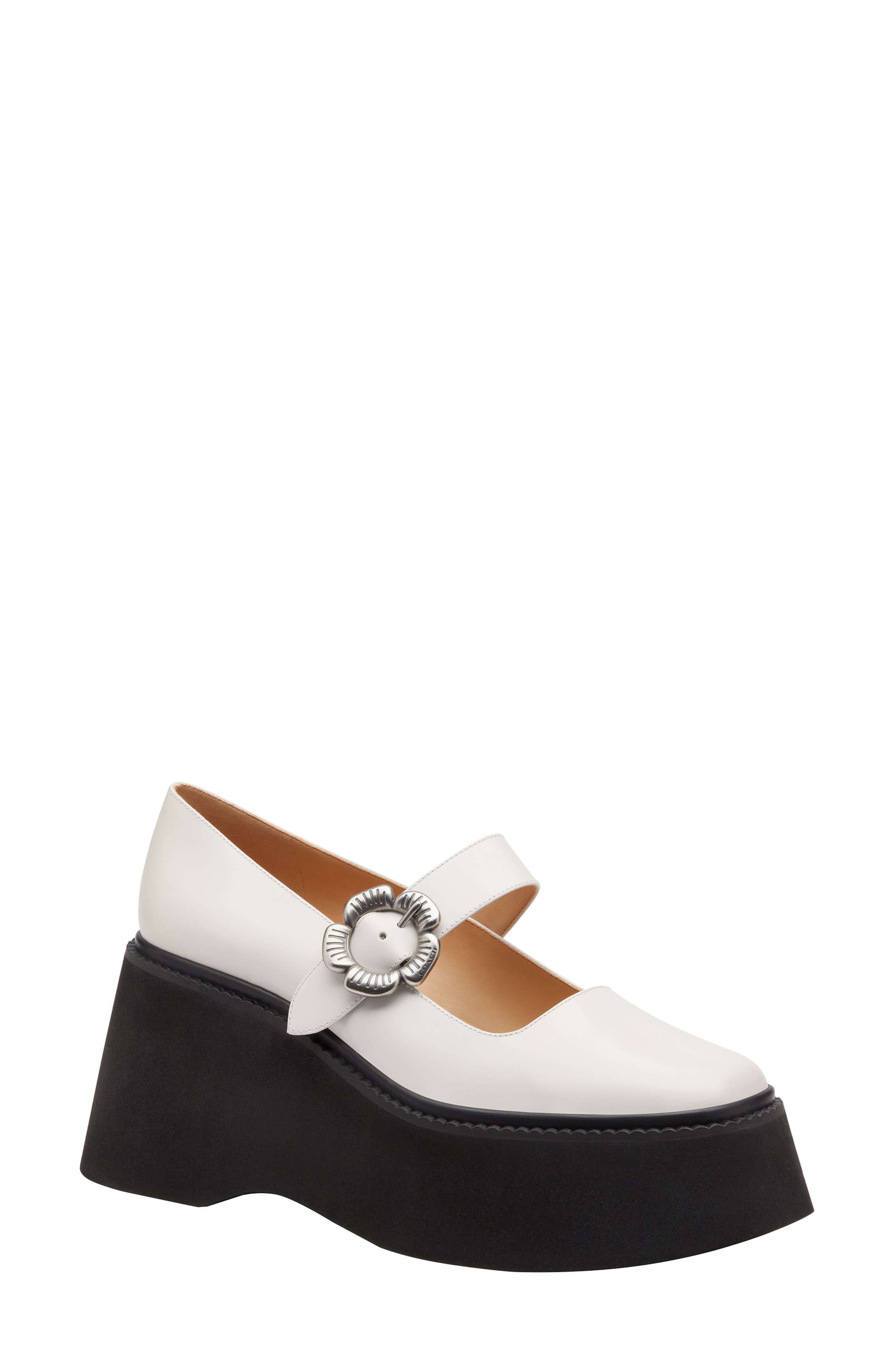 COACH Tea Rose Mary Jane Platform Pump