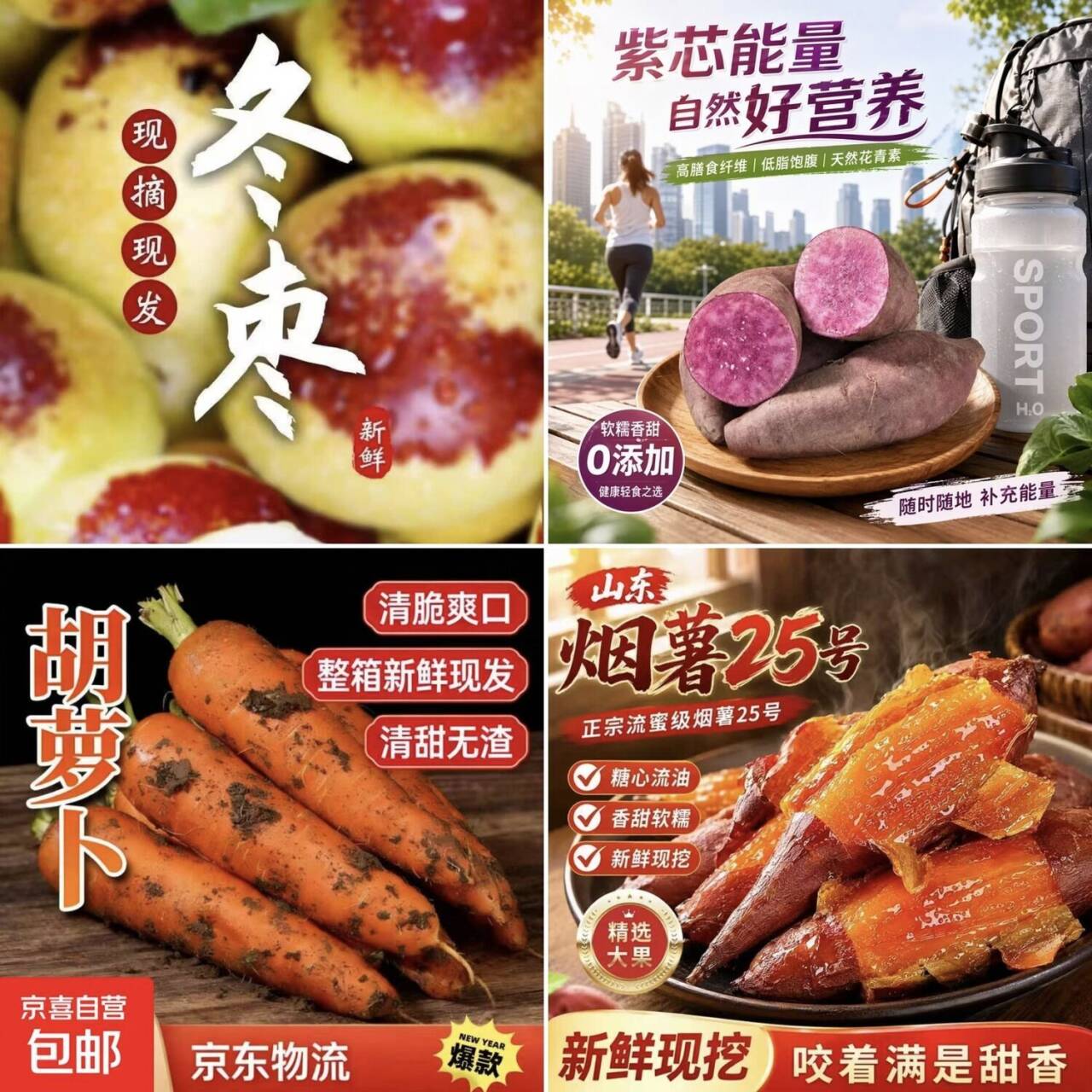 京东大荔冬枣买一送一，7.99元抢2斤带箱装