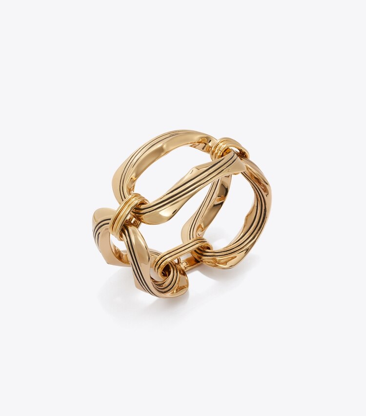 tory burch Runway Carved Metal Bracelet