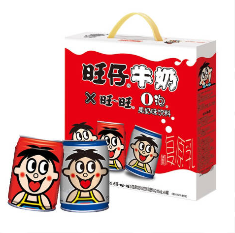 64.84元！旺旺 旺仔牛奶 原味+O泡 245mL*24罐