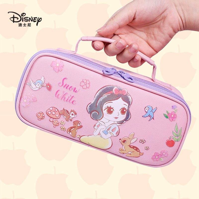 【迪士尼】笔袋白雪公主少女心文具盒