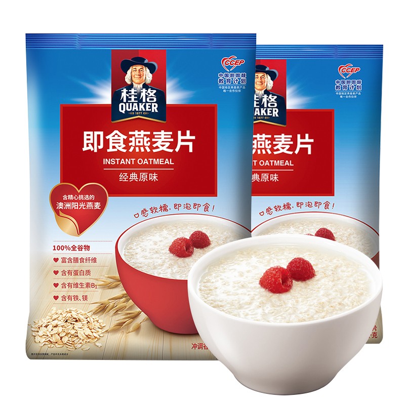 桂格即食燕麦片1000g*2袋