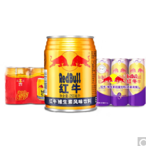 39元包邮！红牛 维生素风味饮料250ml*6罐+325ml*6罐