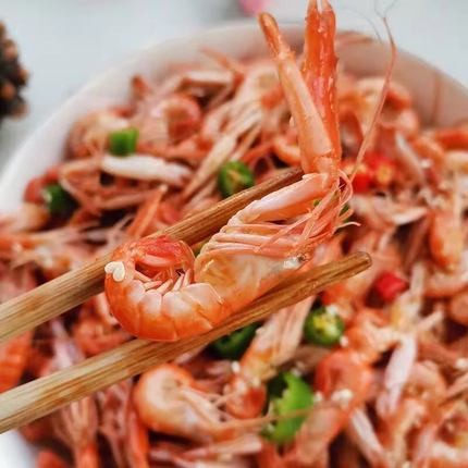 盈孚海洋！渤海熟冻夹板虾250g*4包