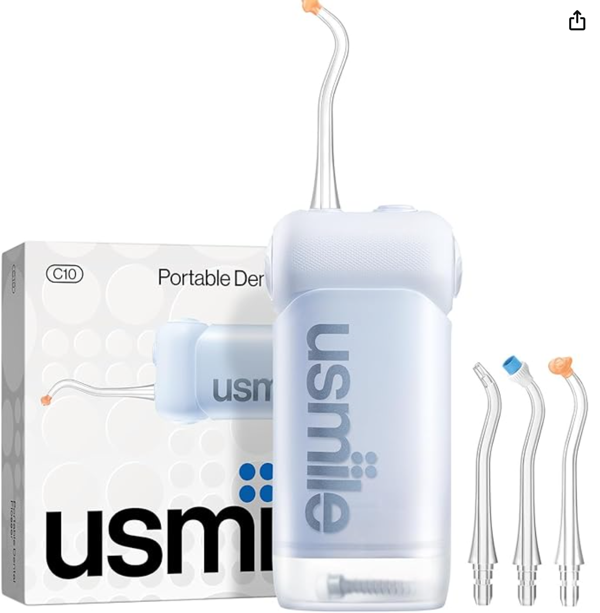 usmile C10冲牙机限时$59.99！便携可伸缩，旅行办公必备