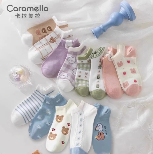 18.8元包邮！caramella袜子*8双