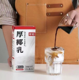15.8元包邮！菲诺 厚椰乳椰浆1kg*1盒