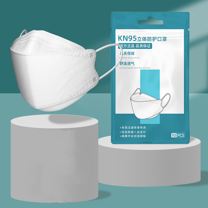 十万现货！签到！KF94鱼嘴立体口罩30只