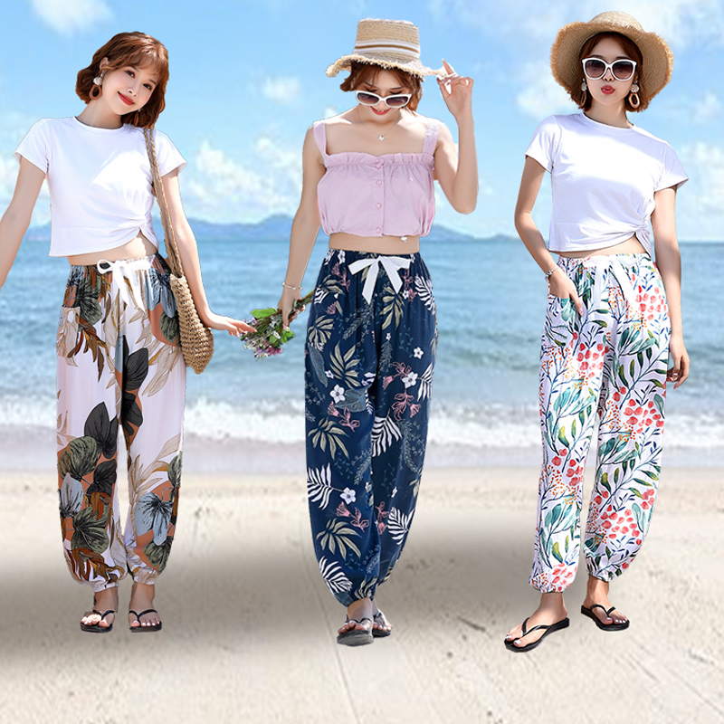 【全尺寸一个价】可外穿沙滩防蚊裤家居睡裤