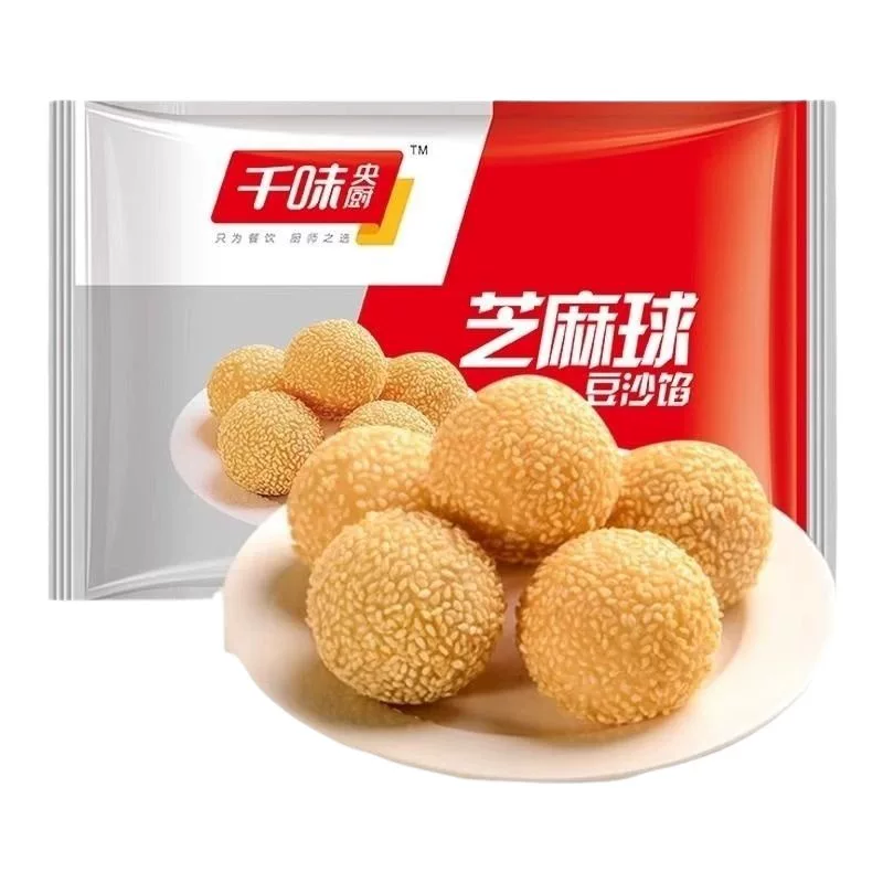 千味央厨芝麻球豆沙馅260g*4袋