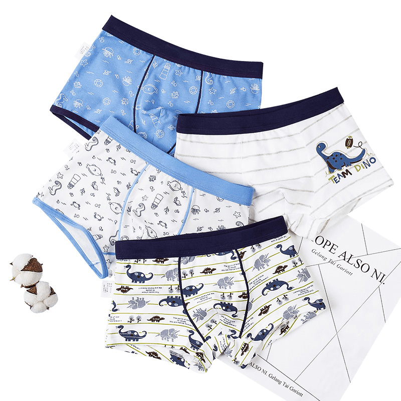 【优乐宜】儿童纯棉内裤4条