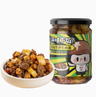 5.8元包邮！川娃子 香菇竹笋牛肉拌饭酱230g*1瓶