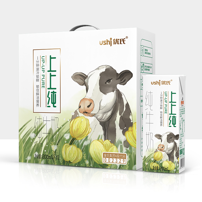 优氏蛋白质纯牛奶200ml*10/箱