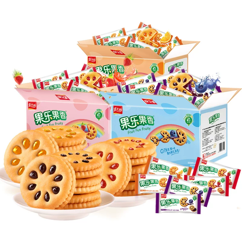 嘉士伯果乐果香夹心饼干1000g