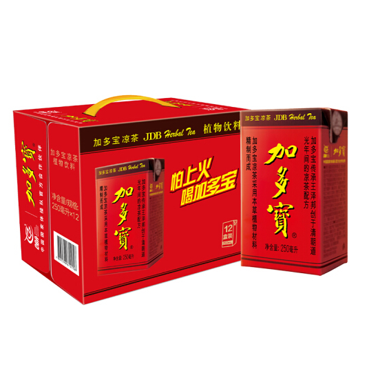 【有券的上】16.9元！加多宝 凉茶植物饮料盒装 250ml*12盒 整箱装