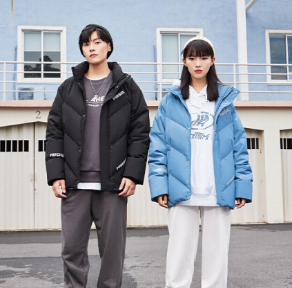 119元包邮！A21 情侣款梭织3M反光羽绒服