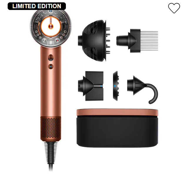 Dyson 琥珀香槟粉吹风机套装$349