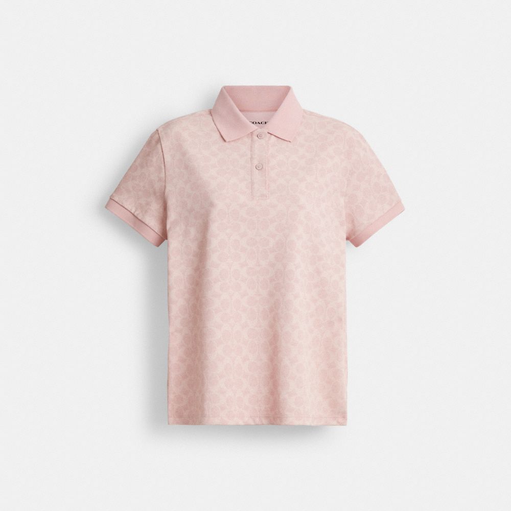 coach signature pique polo in organic cotton CBF54-PSZ