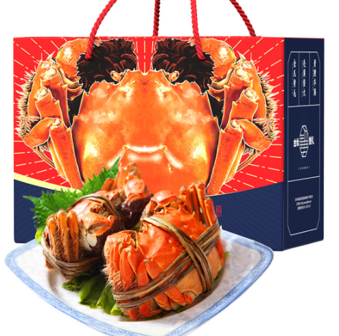 178元包邮！俏阳澄 鲜活大闸蟹现货 公4.0-4.3两 母3.0-3.3两 4对8只