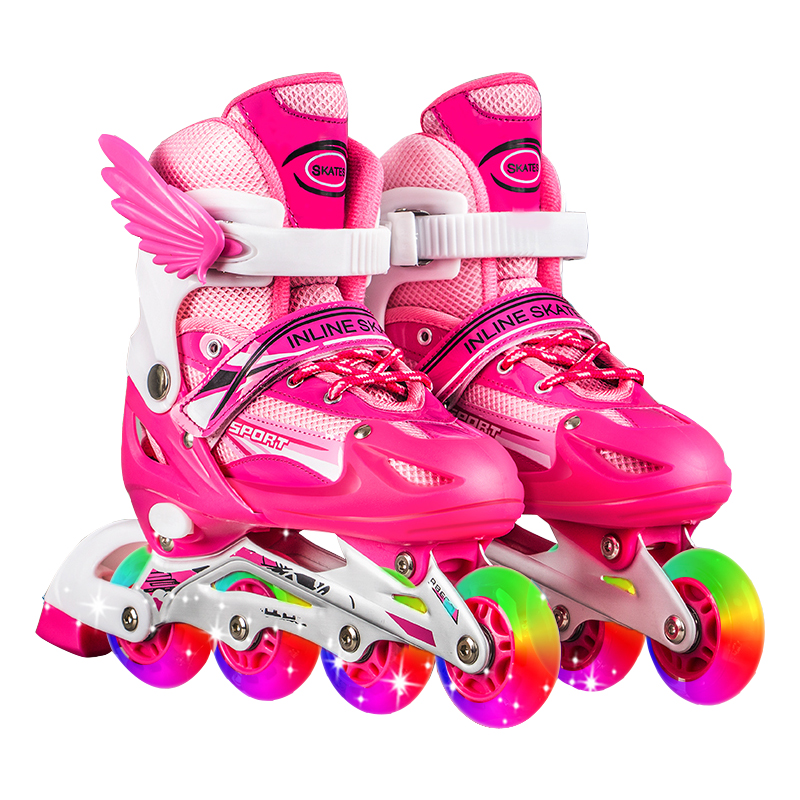 儿童溜冰鞋全套可调节大小码专业滑