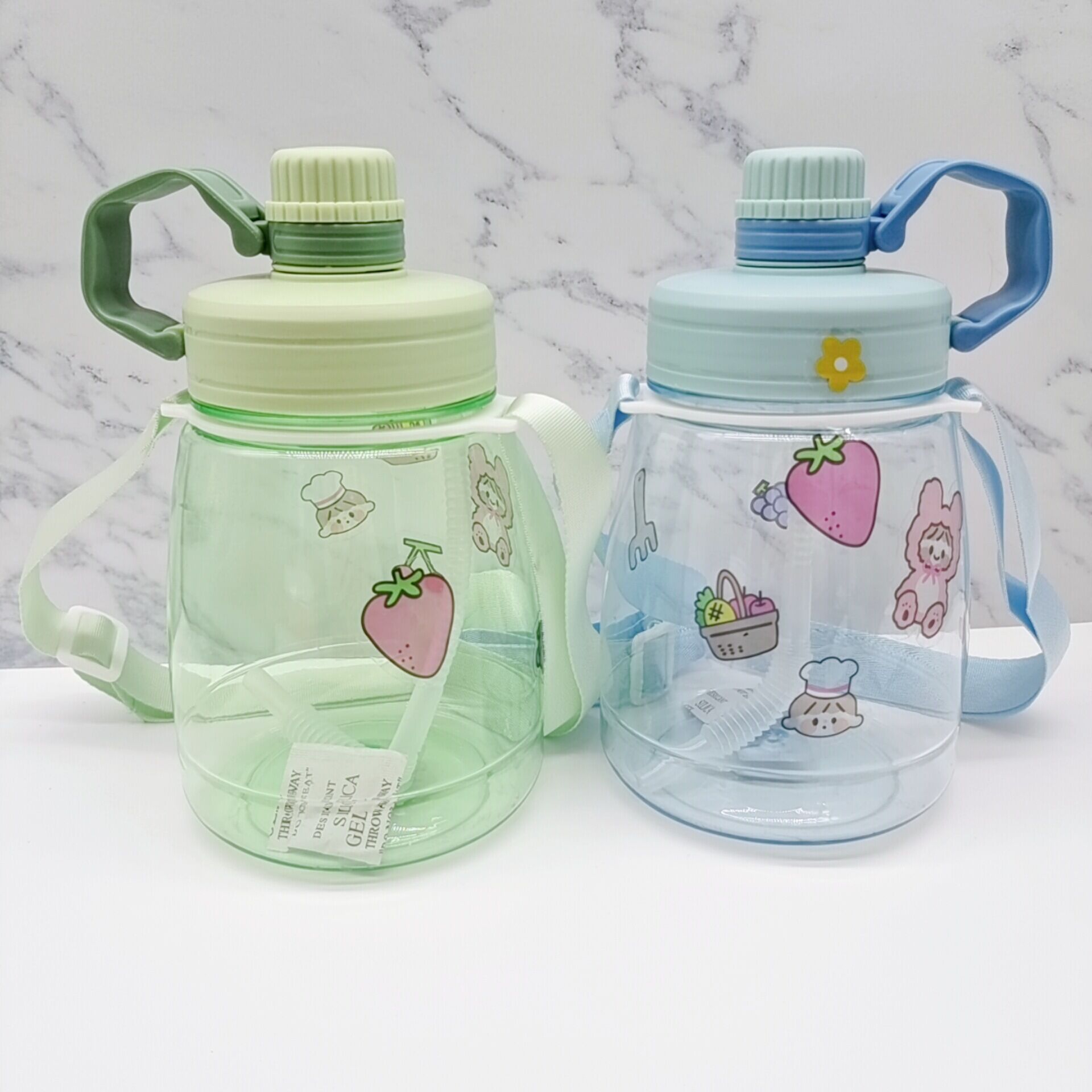 网红儿童吸管大容量水杯1300ml