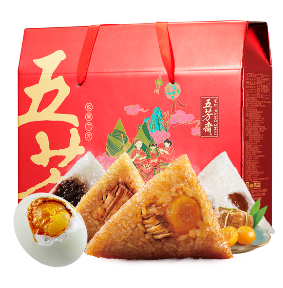 54.8包邮！五芳斋 粽子礼盒 悦情五芳 1200g