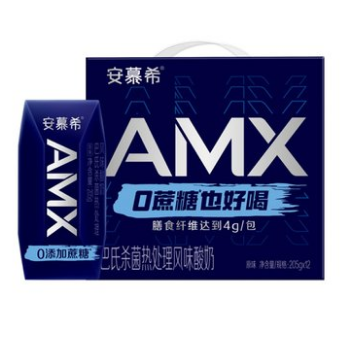 42元包邮！安慕希 AMX系列小黑钻0蔗糖希腊酸奶205g*12盒