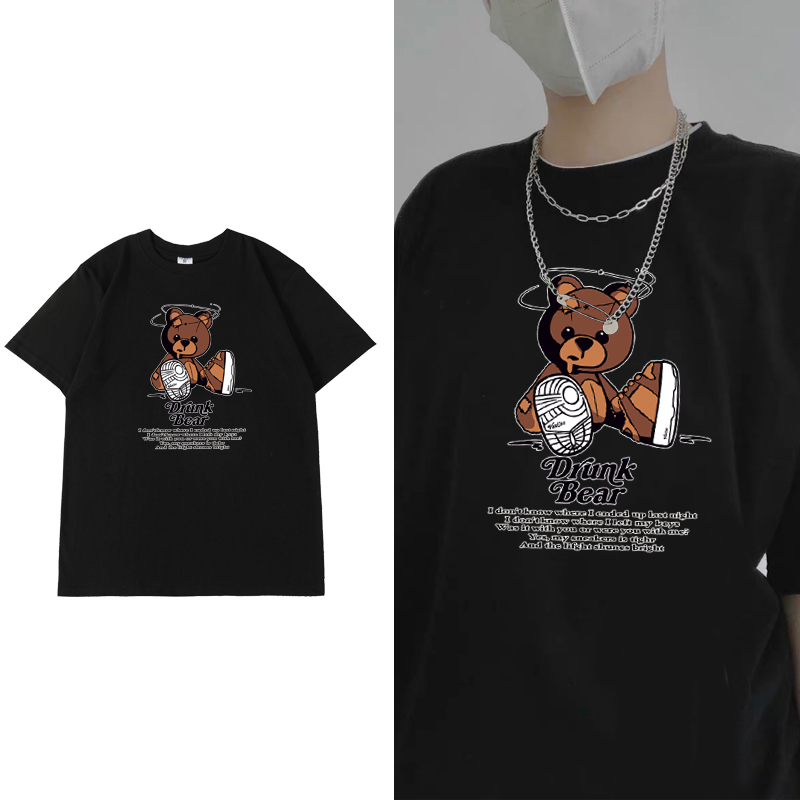 2022新款网红潮情侣短袖T恤