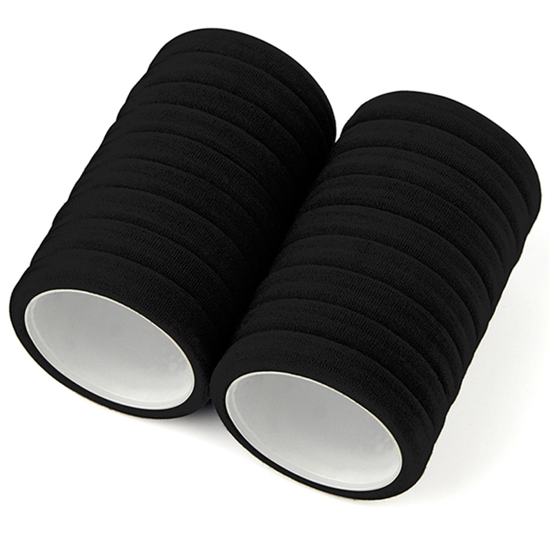 可签到！：气质简约头绳黑色粗发圈20根