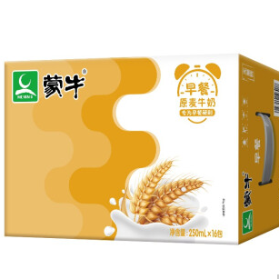 【折1.8元/盒】120.02元包邮！蒙牛 早餐奶整箱250ml*16盒*4件