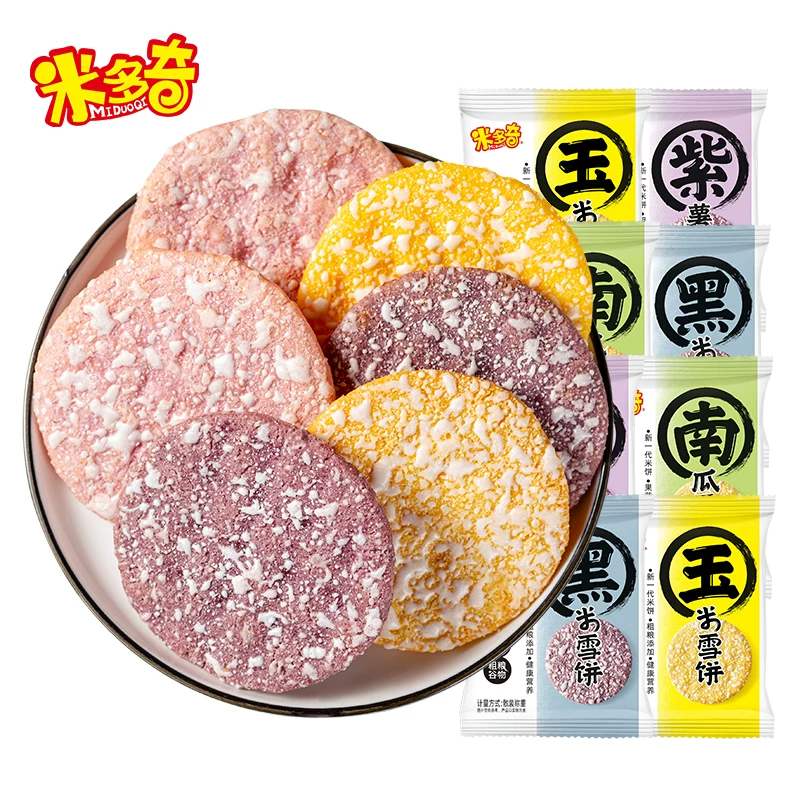 米多奇粗粮雪饼米饼早餐饼